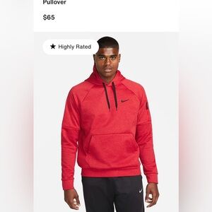 Men’s Nike Therma-Fit Hoodie Size Medium Color Team Red NWOT